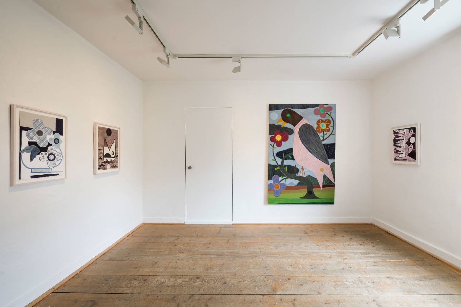 Installlation view, Austin Eddy, Vogel, Fisch und Farbe, Museum Penzberg &amp;ndash; Sammlung Campendonk, Penzberg, 2025