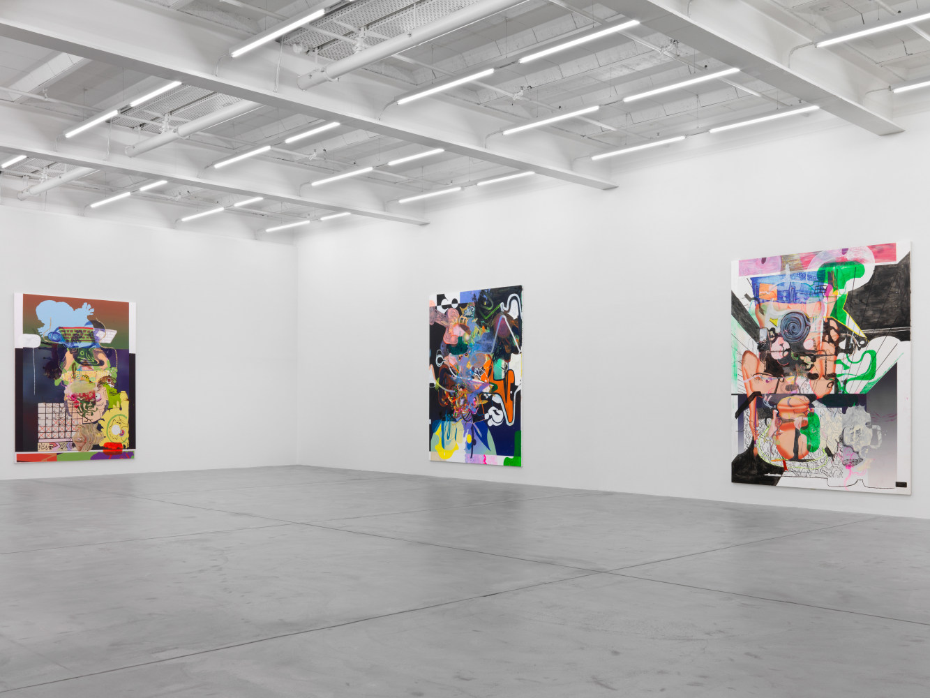 Installation view of Michael Williams paintings exhibition