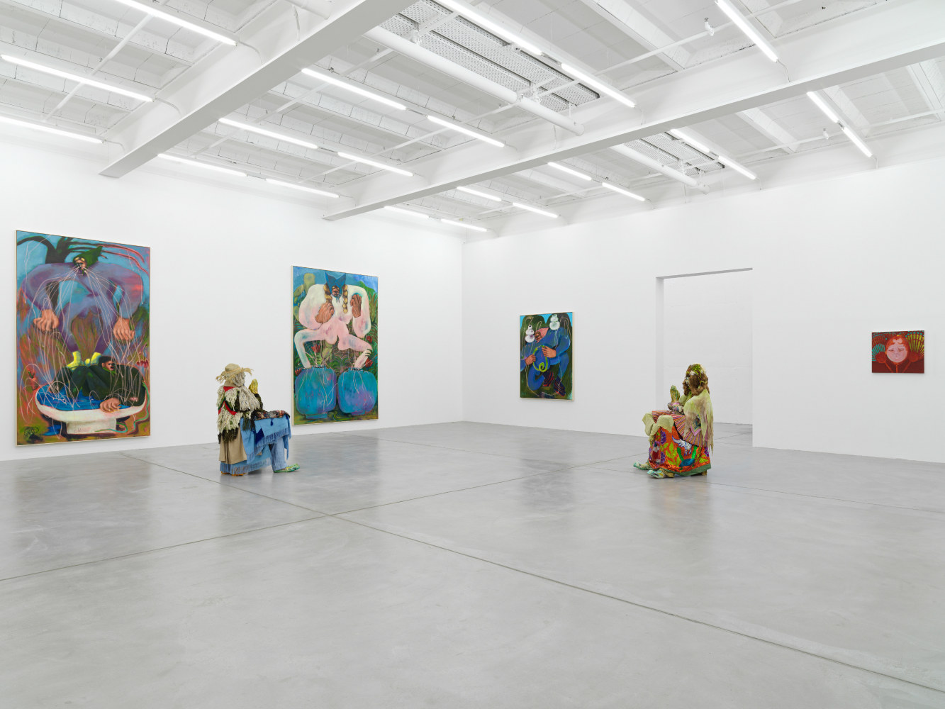 Installation view of works by various artists
