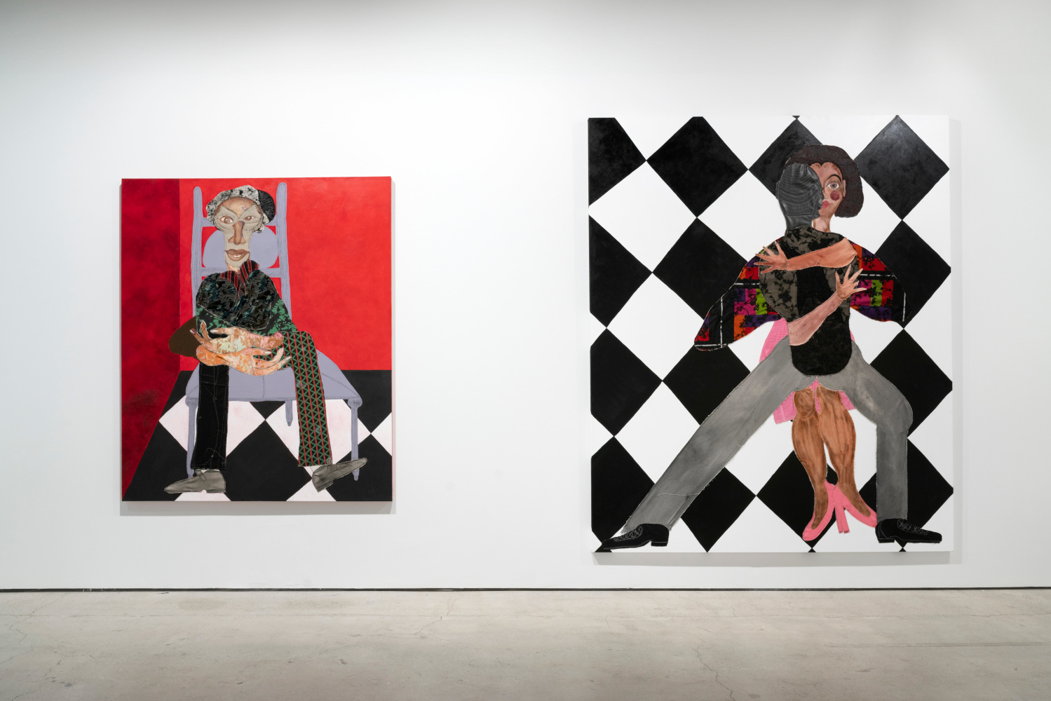 Installation view, Tschabalala Self, Around the Way, EMMA, Espoo, 2024