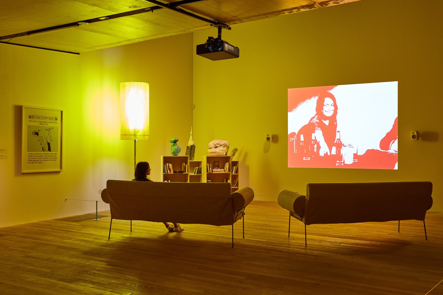 Installation view of works by Franz West