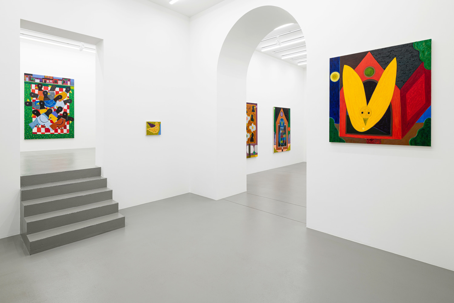 Installation view, Austin Eddy, Songs For The Sun., Galerie Eva Presenhuber, Vienna, 2024