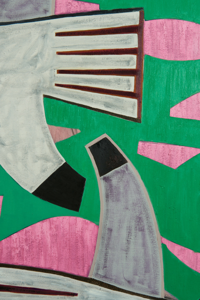 Detail of painting by Austin Eddy