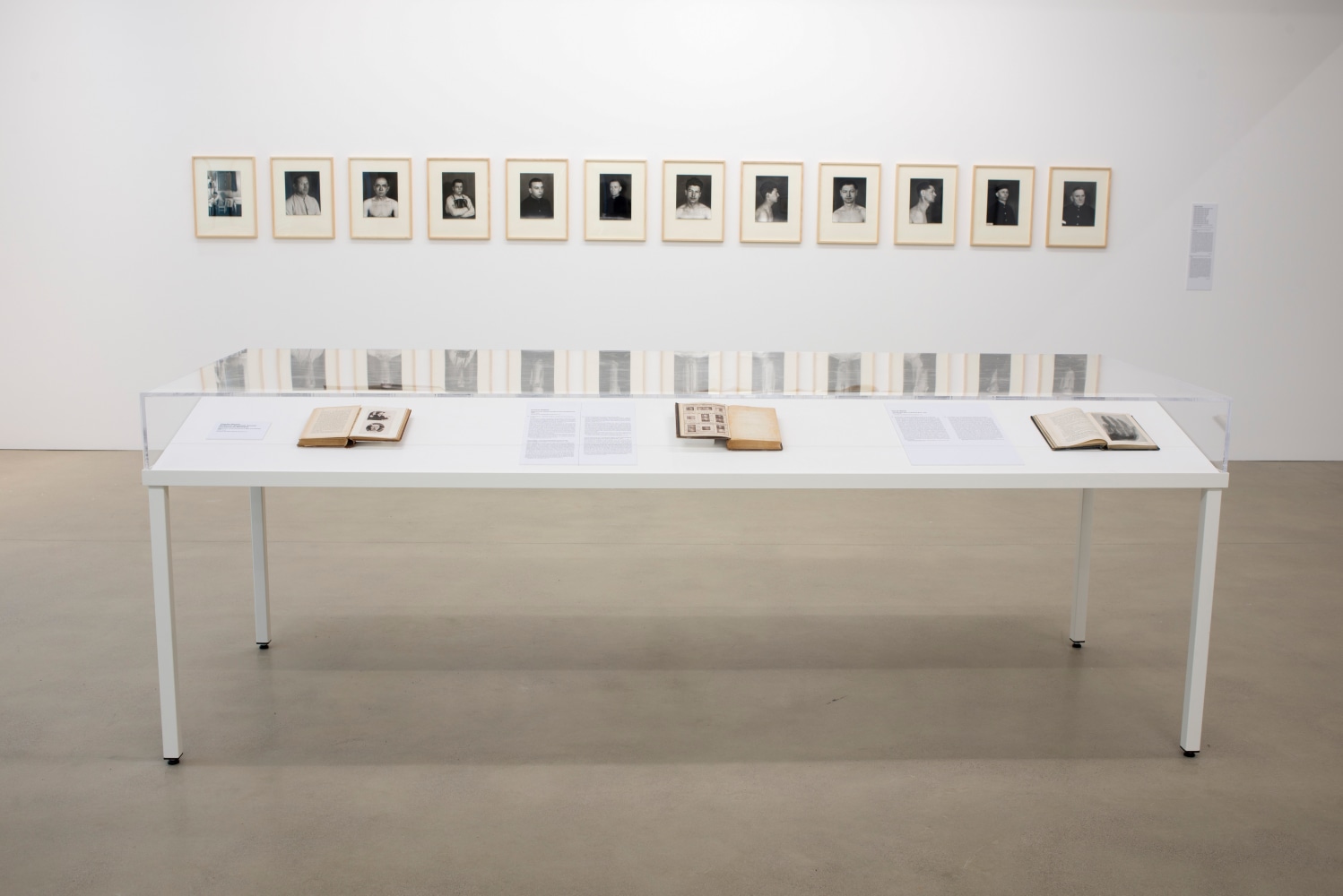 Installation view of works by Walead Beshty