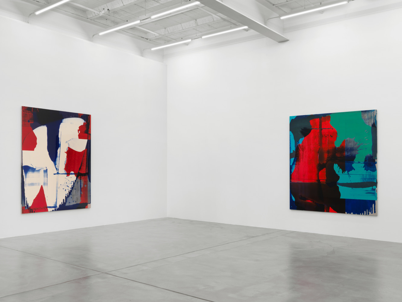 Installation view of Alex Hubbard paintings exhibition