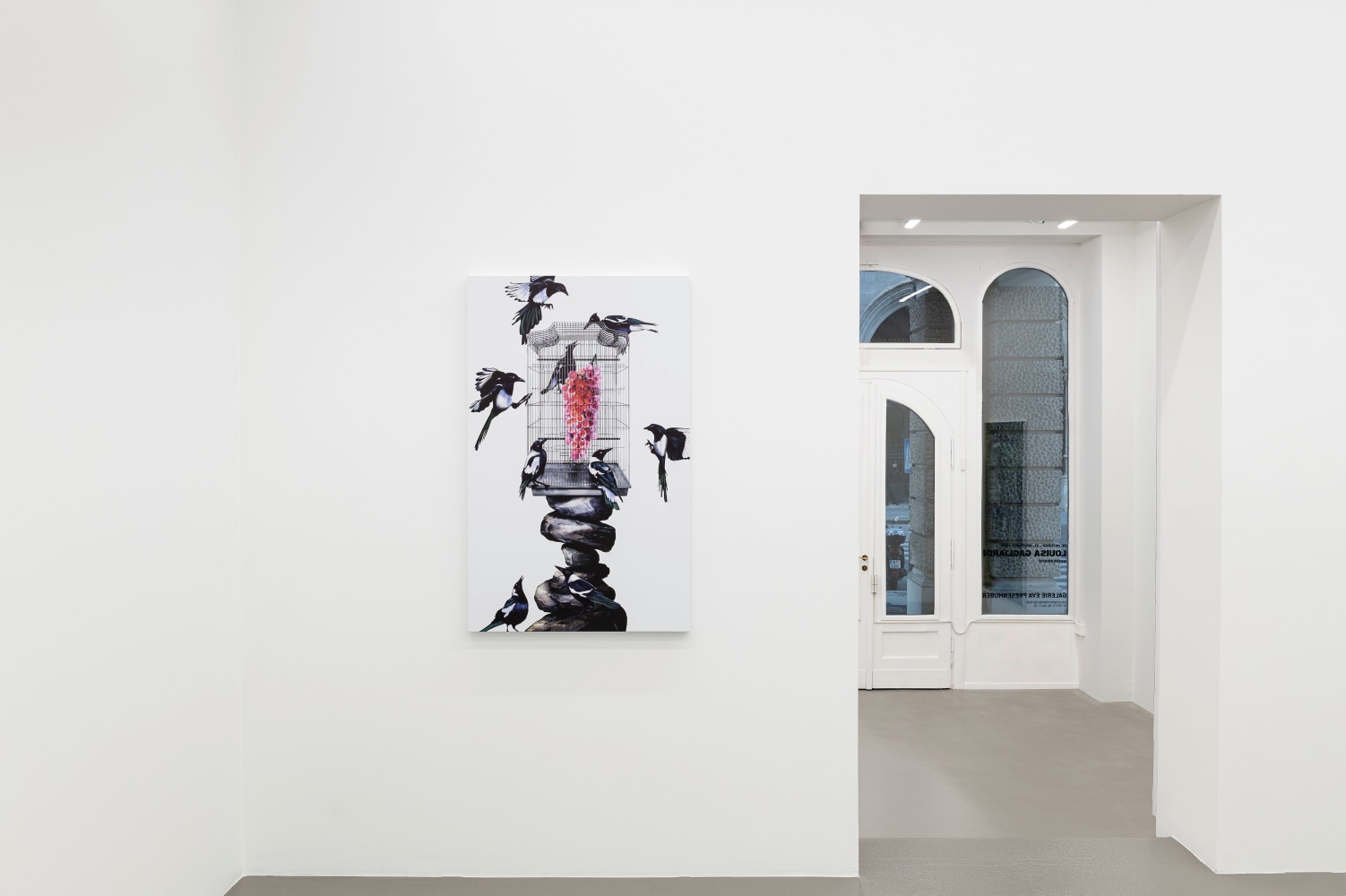 Installation view, Louisa Gagliardi, Whereabouts, Galerie Eva Presenhuber, Vienna, 2024
