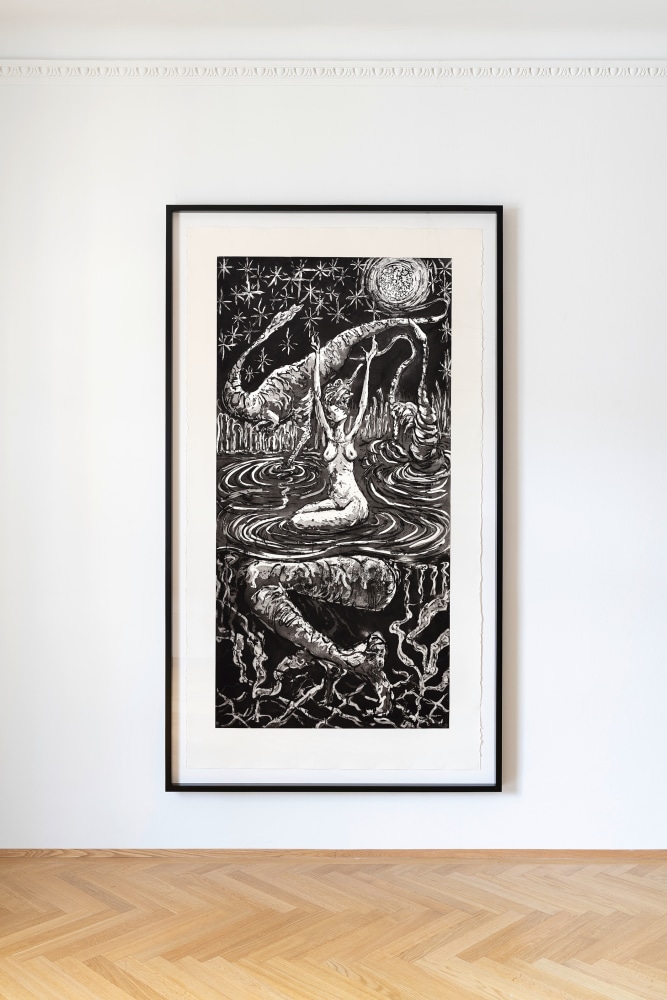 Old moon

2019

Etching

Ed. 1/3 + 1 AP

Sheet 229 x 124 cm / 90 1/8 x 48 7/8 in

Frame 246.5 x 141.5 x 7 cm / 97 x 55 3/4 x 2 3/4 in

&amp;copy; Jean-Marie Appriou