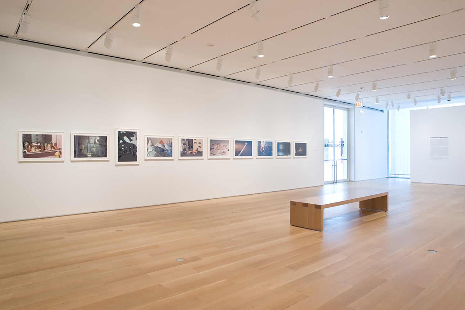 Installation views of photographs by Peter Fischli and David Weiss