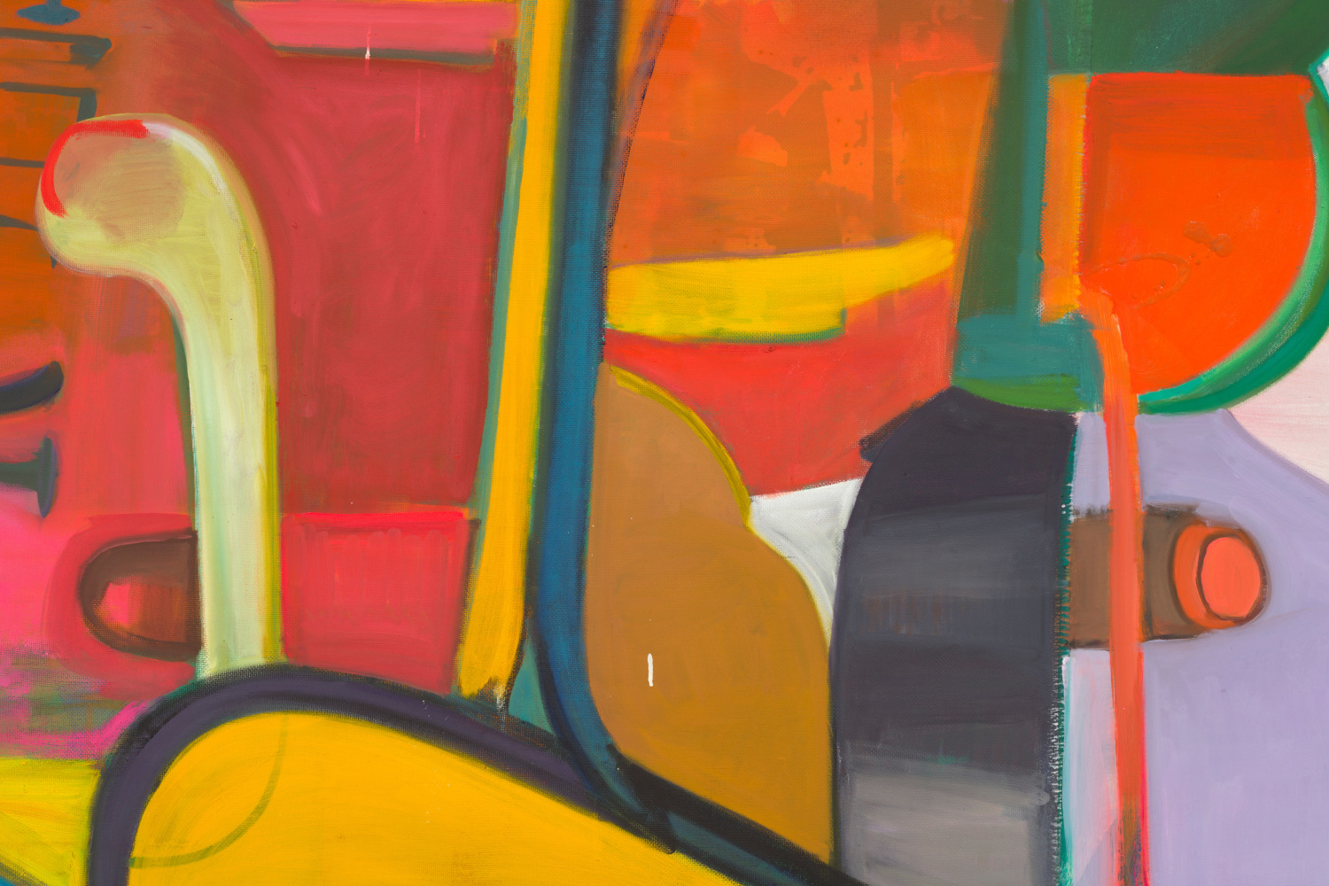 Detail of painting by Alex Hubbard