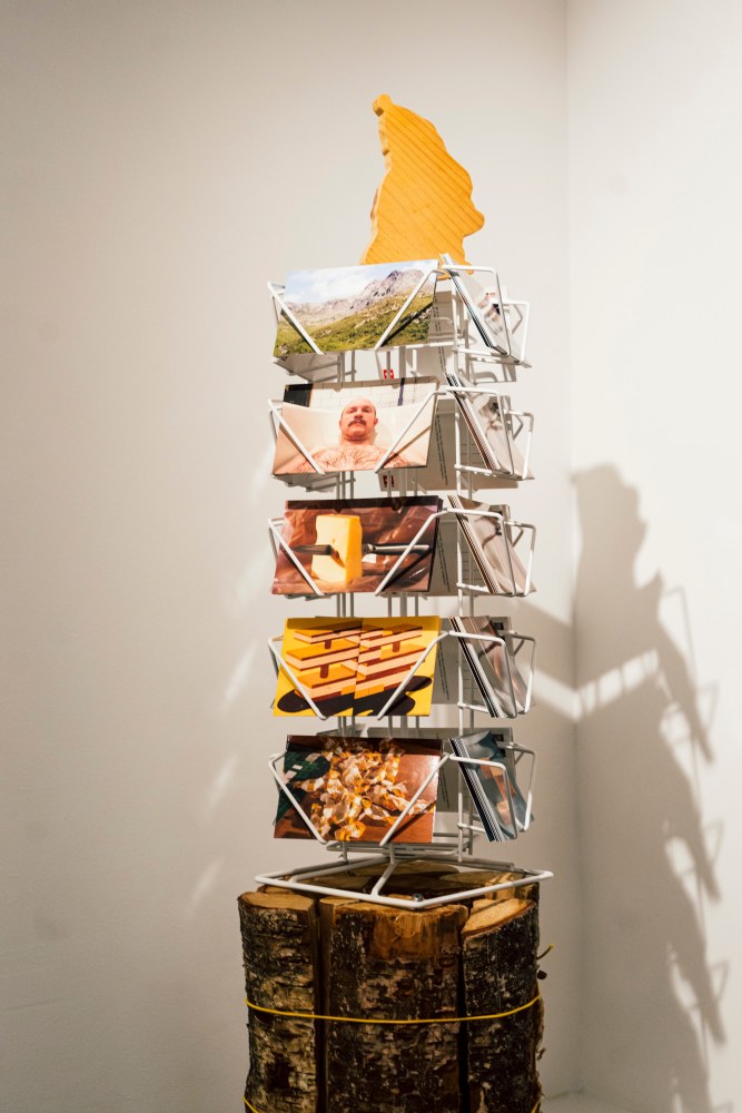 Installation view, Lucas Blalock, Souvenir Cinema, Swiss Consulate, New York, 2025