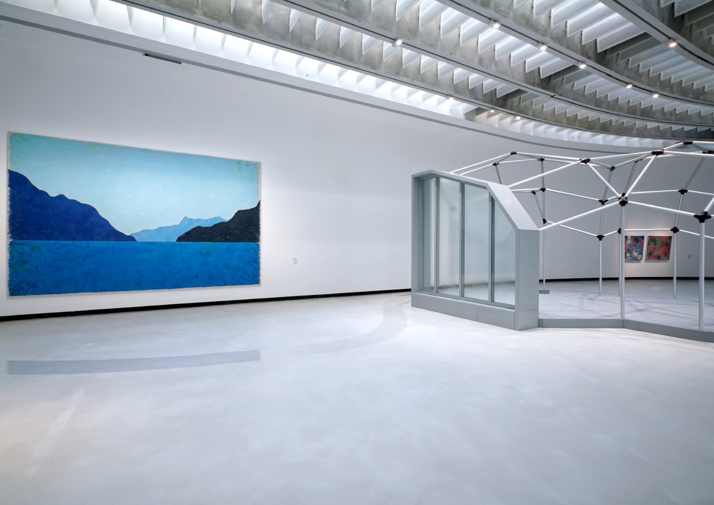 Installation view, Ugo Rondinone, Oscar Tuazon, Something in the Water, MAXXI, Rome, 2025