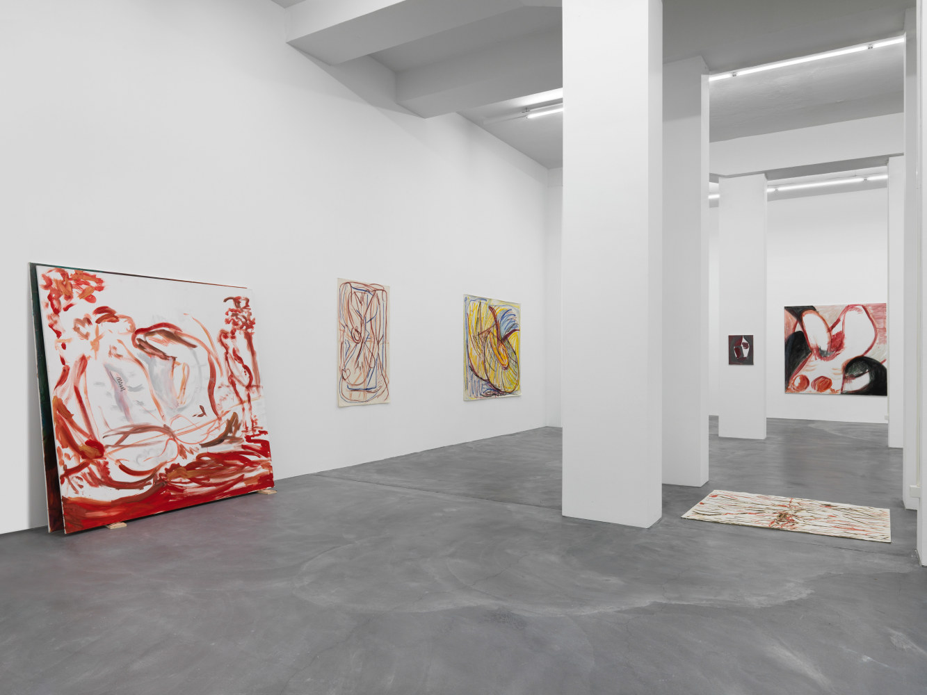 Installation view of Tamuna Sirbiladze paintings exhibition