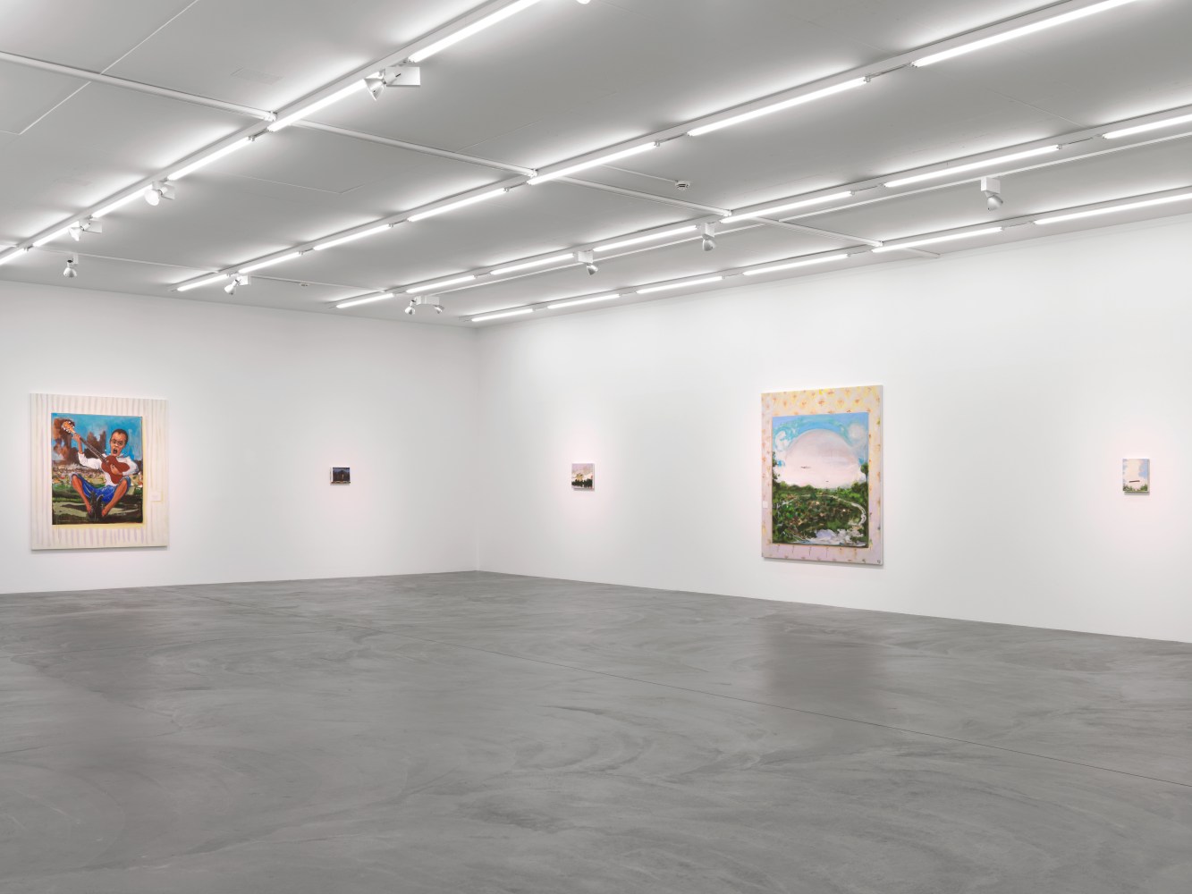 Installation view of Verne Dawson paintings exhibition