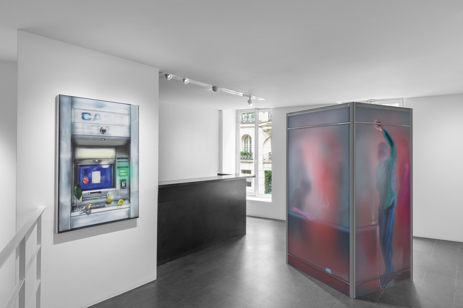 Installation view, Louisa Gagliardi, Hard-pressed, Galerie Eva Presenhuber x 75 Faubourg, Paris, 2025