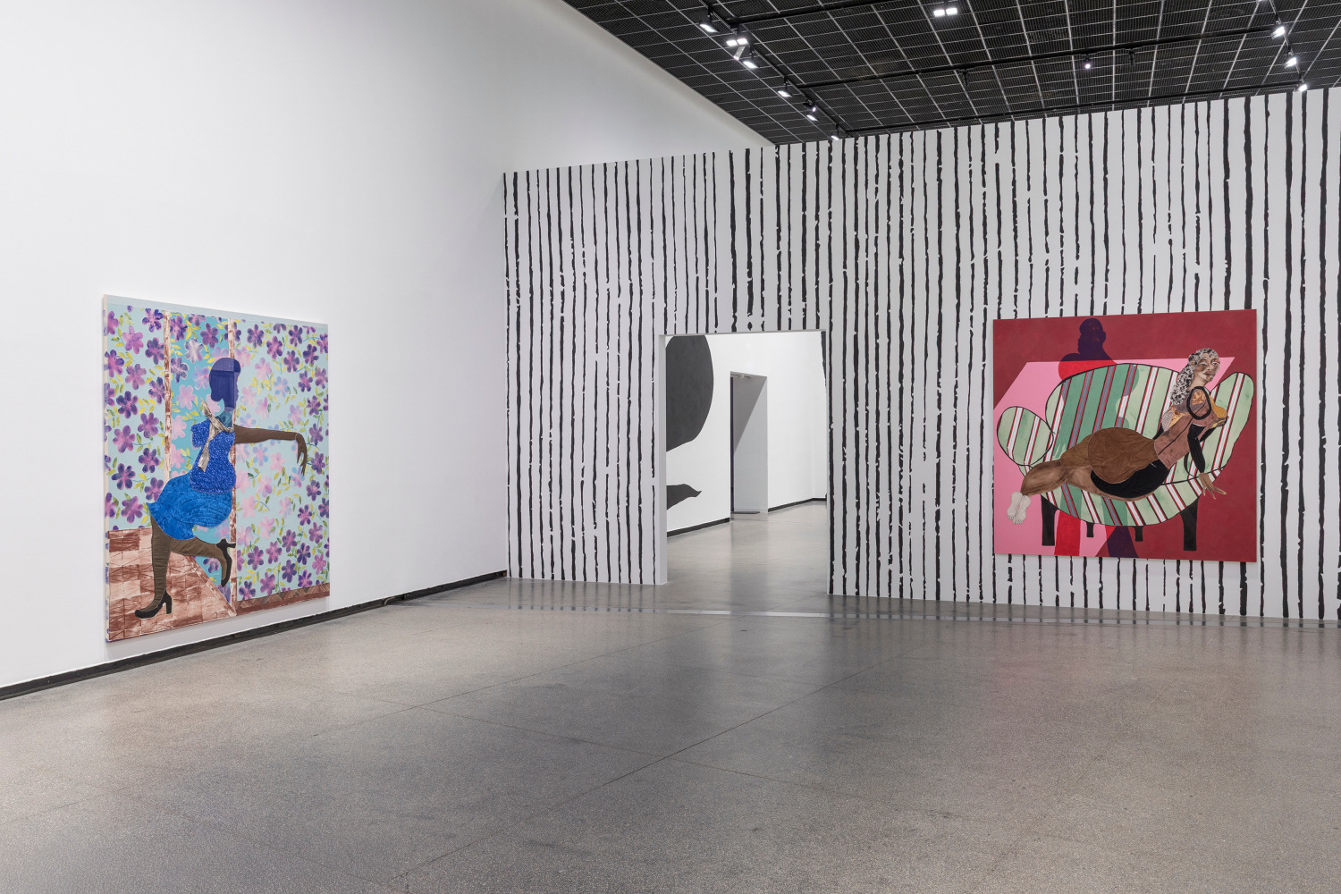 Installation view, Tschabalala Self, Skin Tight, Australian Centre for Contemporary Art, Melbourne, 2025