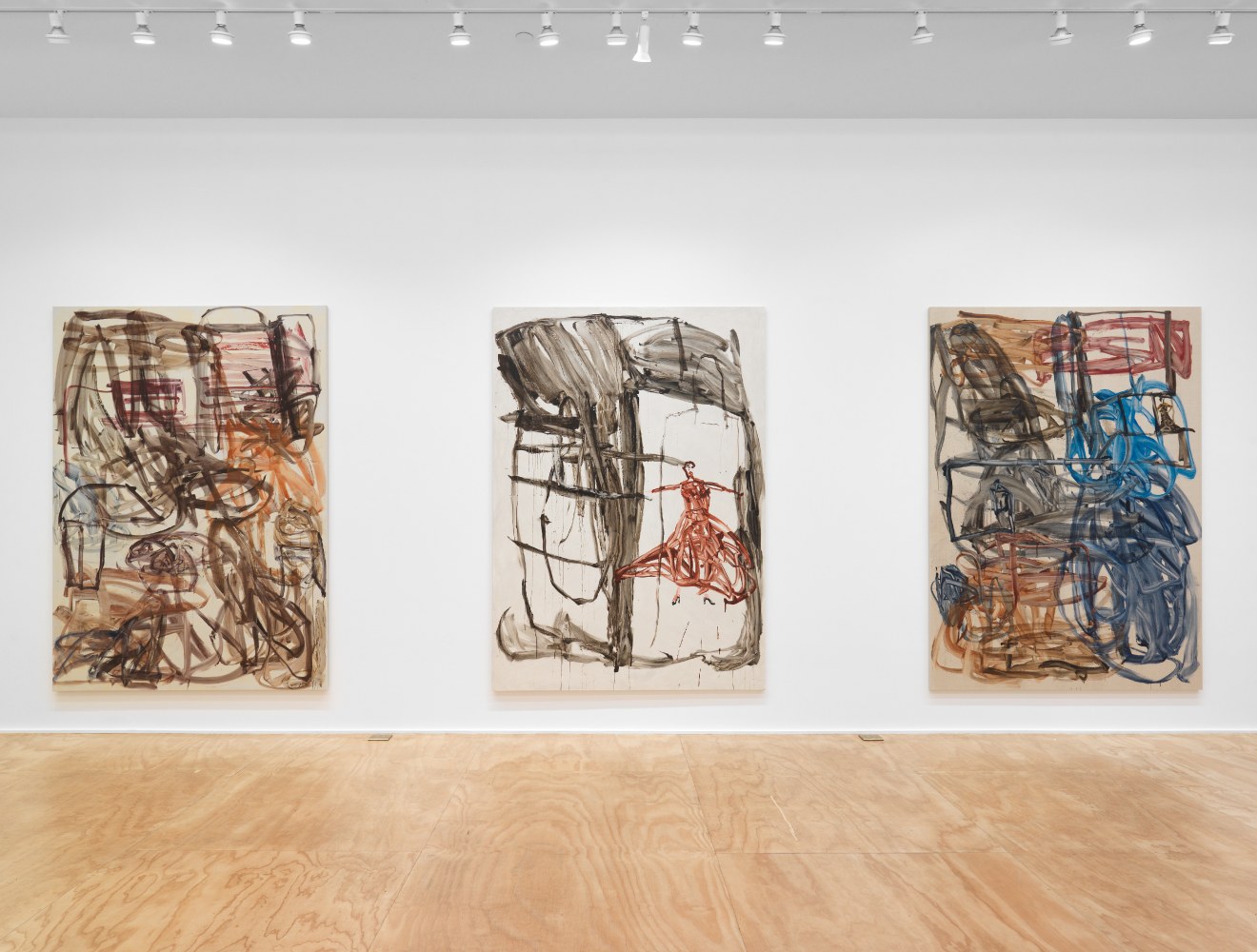 installation view of paintings by David Deutsch