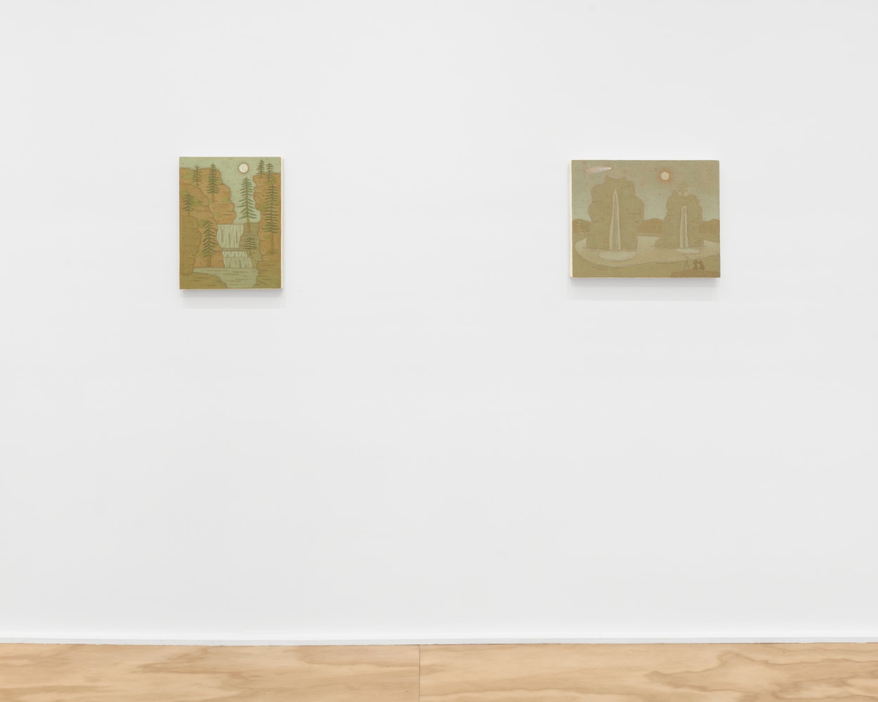 Installation view of John Dilg paintings exhibition