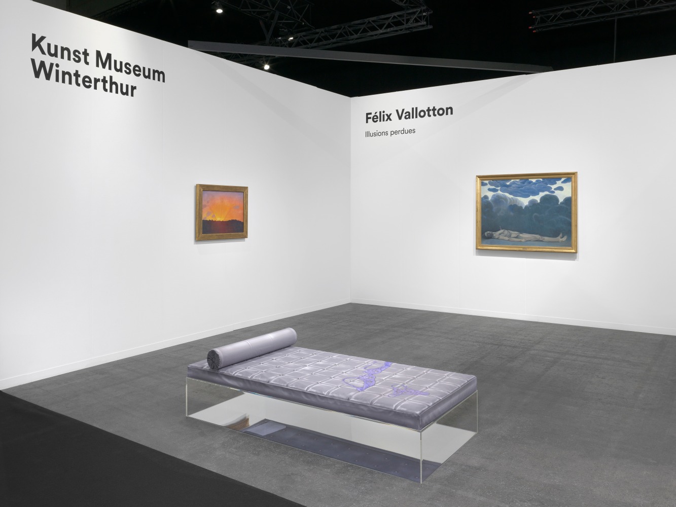 Installation view, Louisa Gagliardi, F&amp;eacute;lix Vallotton: Illusions perdues, Kunst Museum Winterthur, Art Gen&amp;egrave;ve, Geneva, 2025