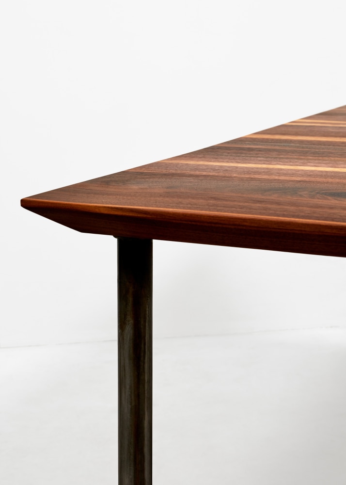 FRANZ WEST

Table (Tisch)
2012
American nut wood, steel
75 x 172 x 98 cm / 29 1/2 x 67 3/4 x 38 5/8 in
WEST 60116