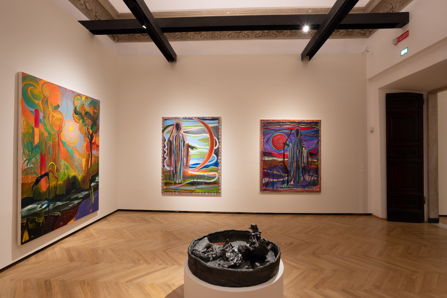Installation view, Josh Smith, Day for Night: New American Realism, A&amp;iuml;shti Foundation, Palazzo Barberini, Rome, 2024
