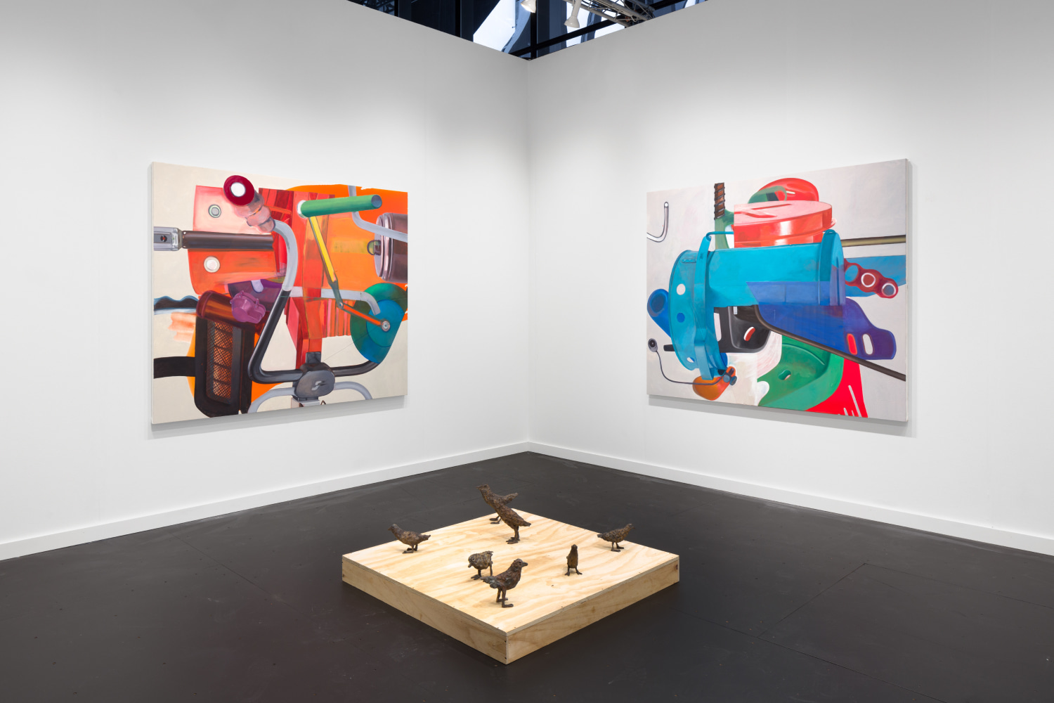 Installation view of works by various artists