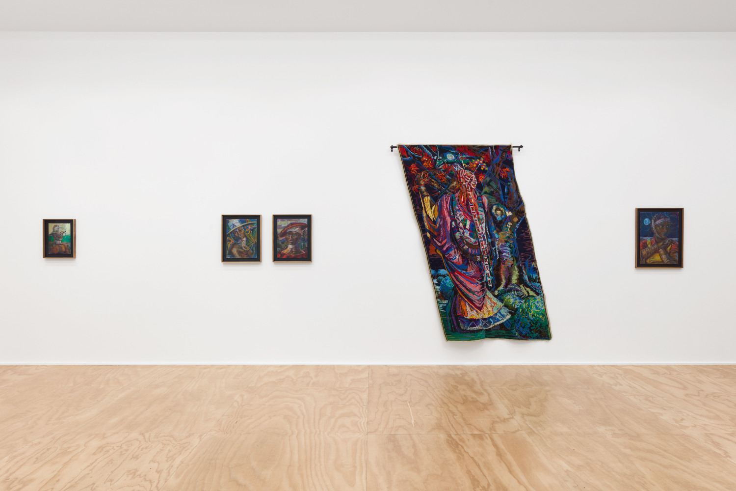 Installation view, Athi-Patra Ruga, Act One ...In Travesti ., Eva Presenhuber, New York, 2021