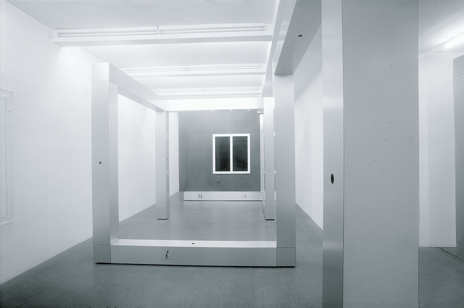 Installation view of sculptures by Ugo Rondinone