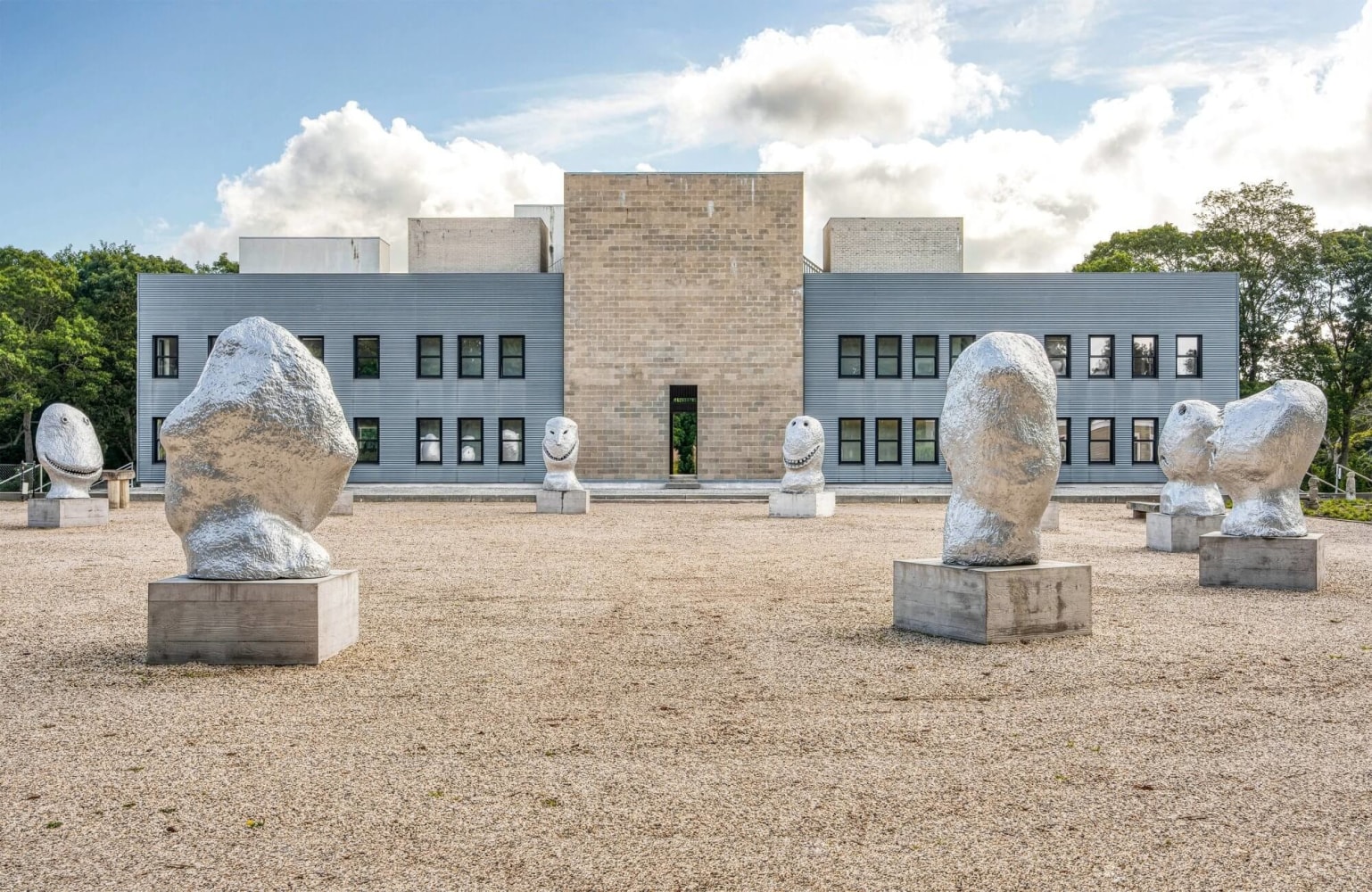 Installation view, Ugo Rondinone, sunrise. east, The Watermill Center, Hamptons, 2025