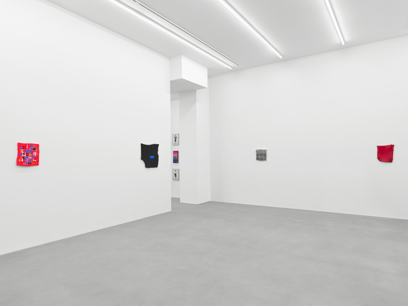 Installation view of works by Chuck Nanney and Joel Otterson