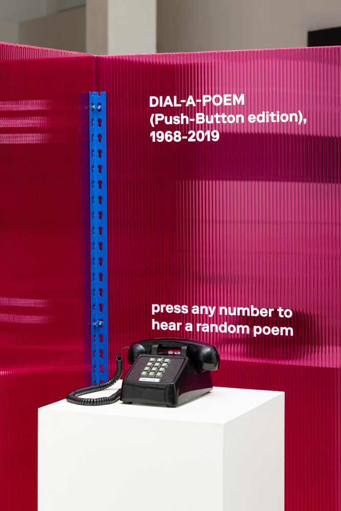 Installation view, John Giorno, a labour of LOVE, Triennale, Milan, 2025