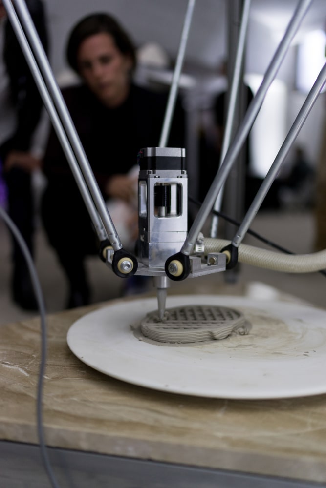 Installation view of sculptures by Matthew Angelo Harrison