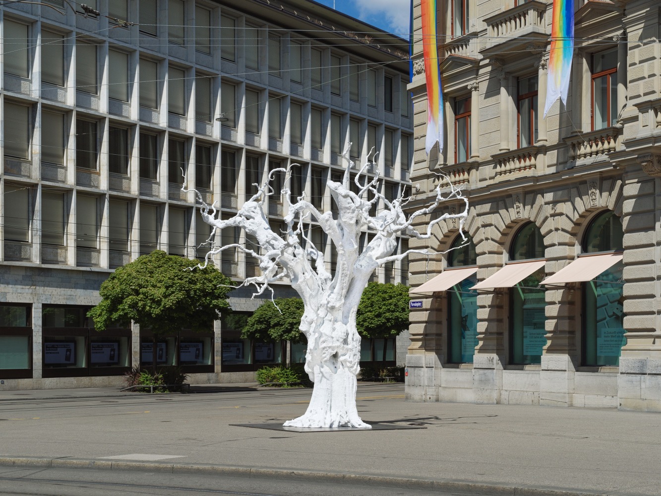 Installation View, Ugo Rondinone: Gastr&amp;auml;ume, Paradeplatz, Zurich, CH, 2020