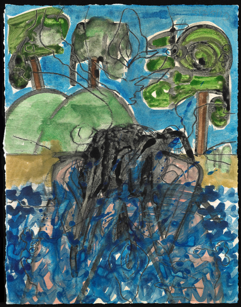 monotype by Carroll Dunham