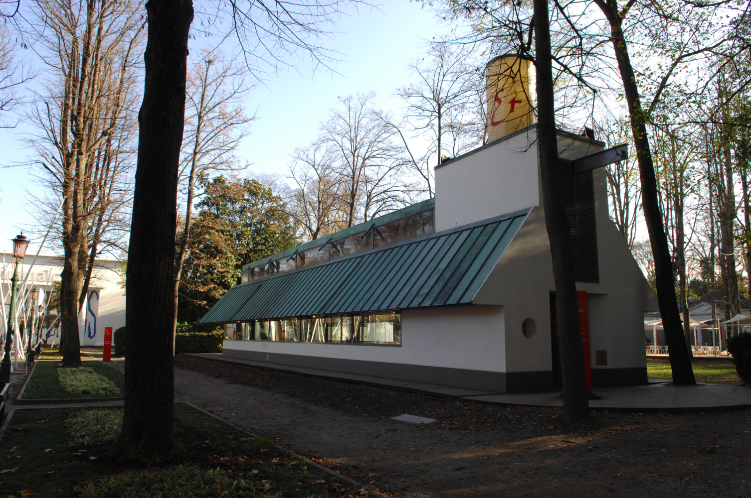Installation view of pavillion