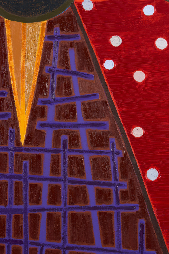 Detail of painting by Austin Eddy