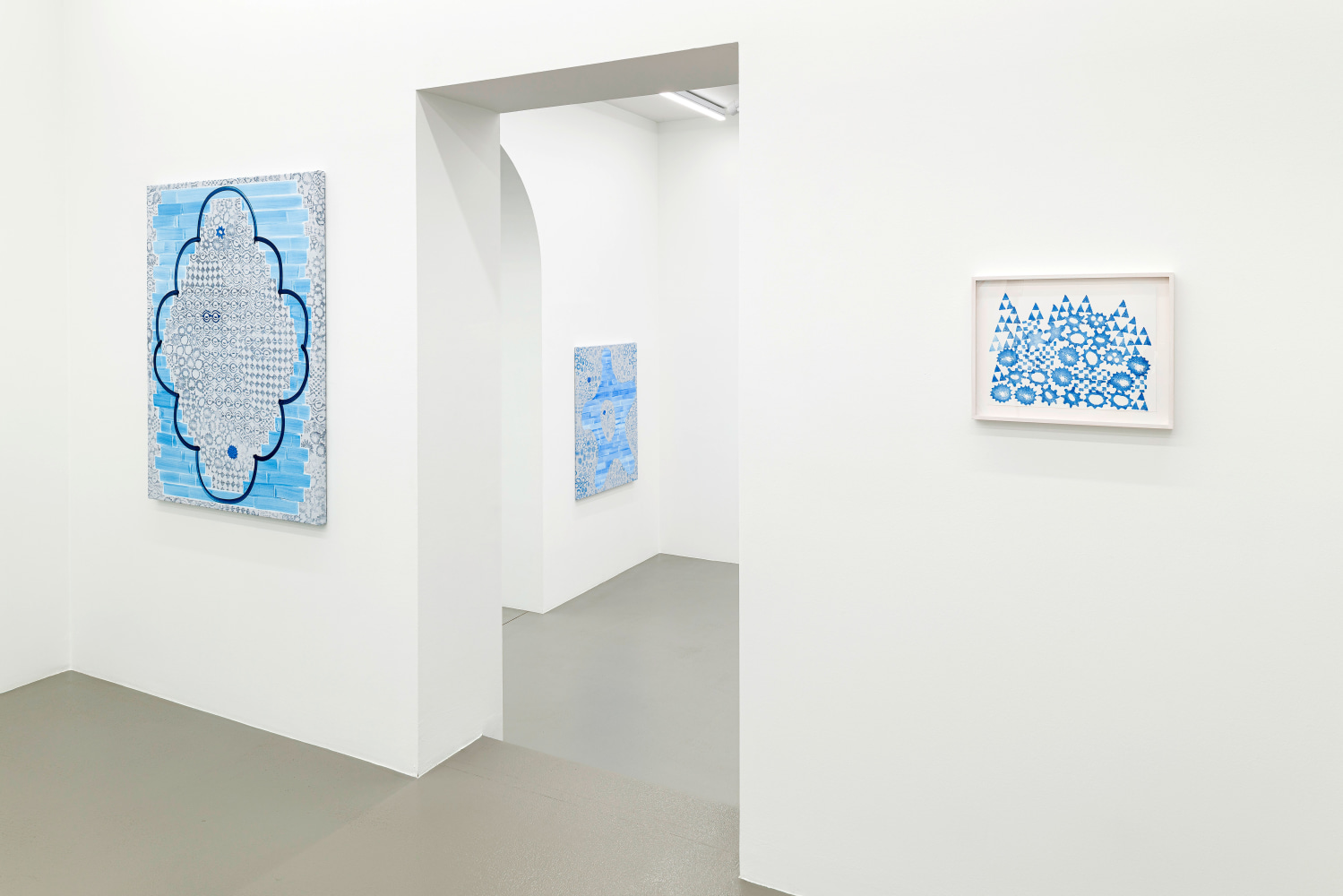 Installation view, Amy Feldman, Good Fortune, Galerie Eva Presenhuber, Vienna, 2025