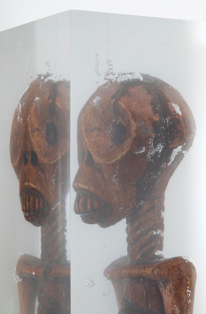 The Visitor

2024

Wooden figure, polyurethane resin, steel, acrylic

Sculpture 77 x 28 x 28 cm / 30 3/8 x 11 x 11 in

Pedestal 112 x 33.5 x 30.5 cm / 44 1/8 x 13 1/4 x 12 in

&amp;copy; Matthew Angelo Harrison