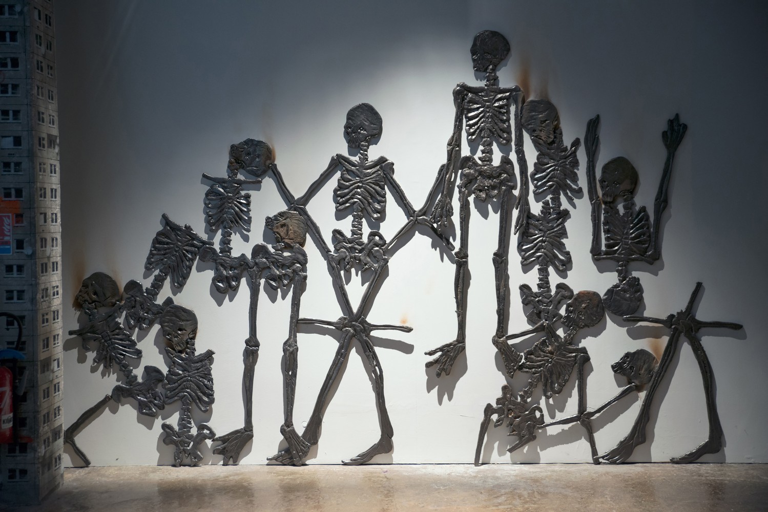 Installation view of sculptures by Jean-Marie Appriou