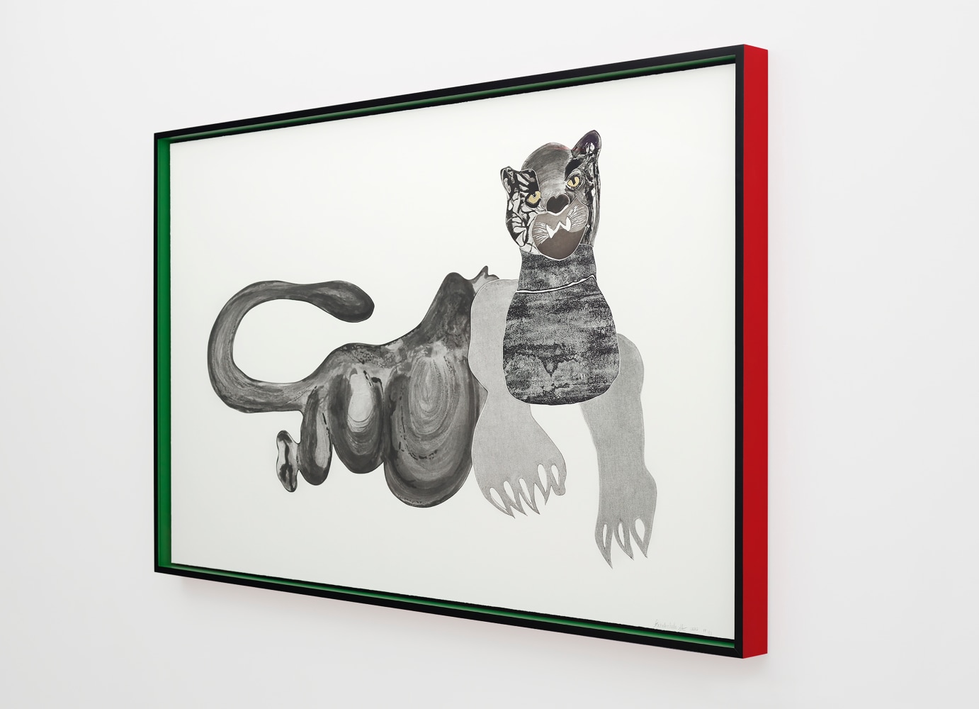 TSCHABALALA SELF

Black Panther

2022

Etching with gold leaf in artist designed frame

Edition of 15 + 3 AP

Sheet 112 x 172.5 cm / 44 x 68 in

Frame 117 x 178 x 8 cm / 46 1/8 x 70 1/8 x 3 1/8 in

SELF 57644