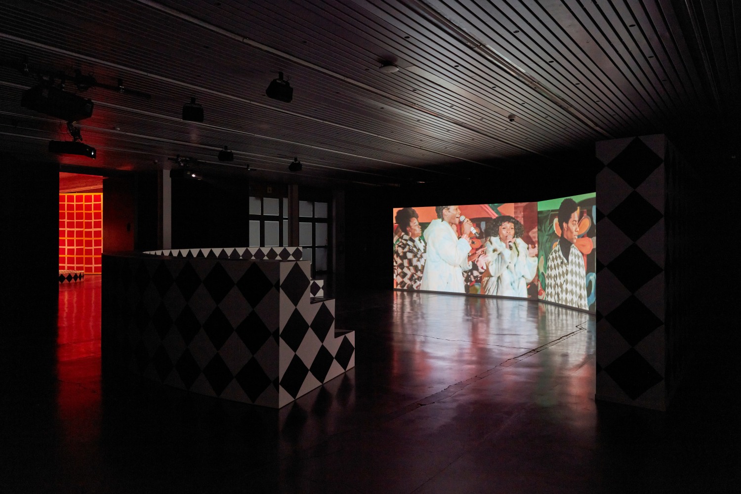 Installation view, Tschabalala Self,&amp;nbsp;Feed Me, Kiss Me, Need Me, Cultuurcentrum Strombeek, Grimbergen, 2023