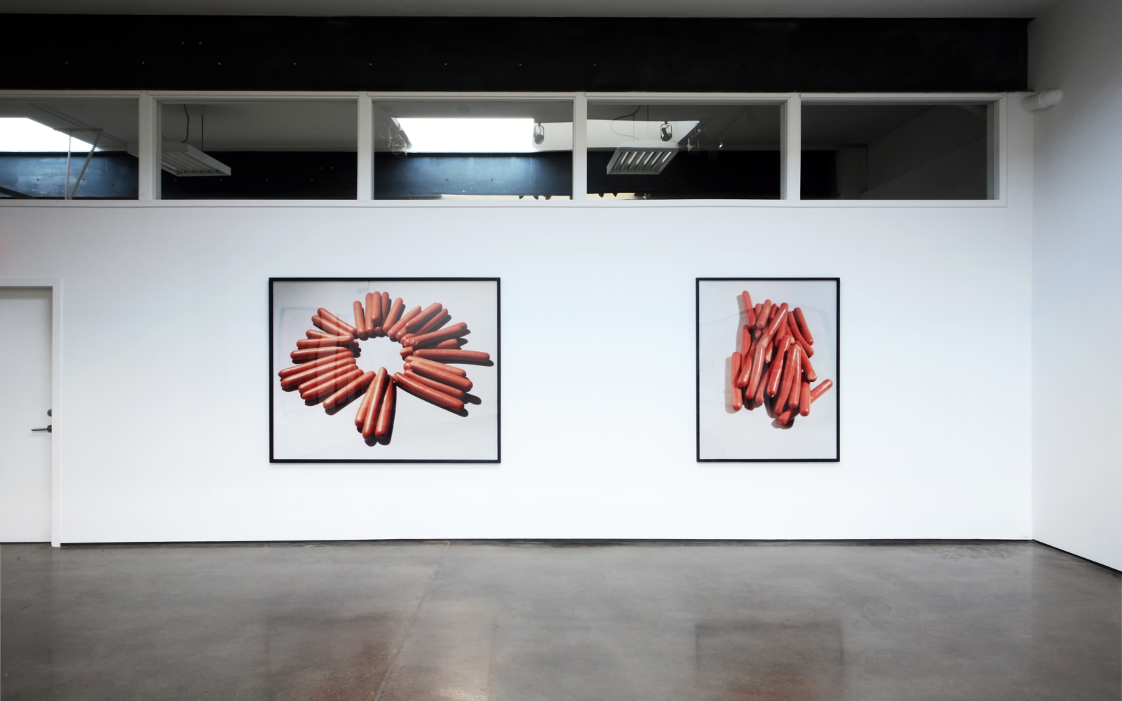 Installation view of Works by Lucas Blalock