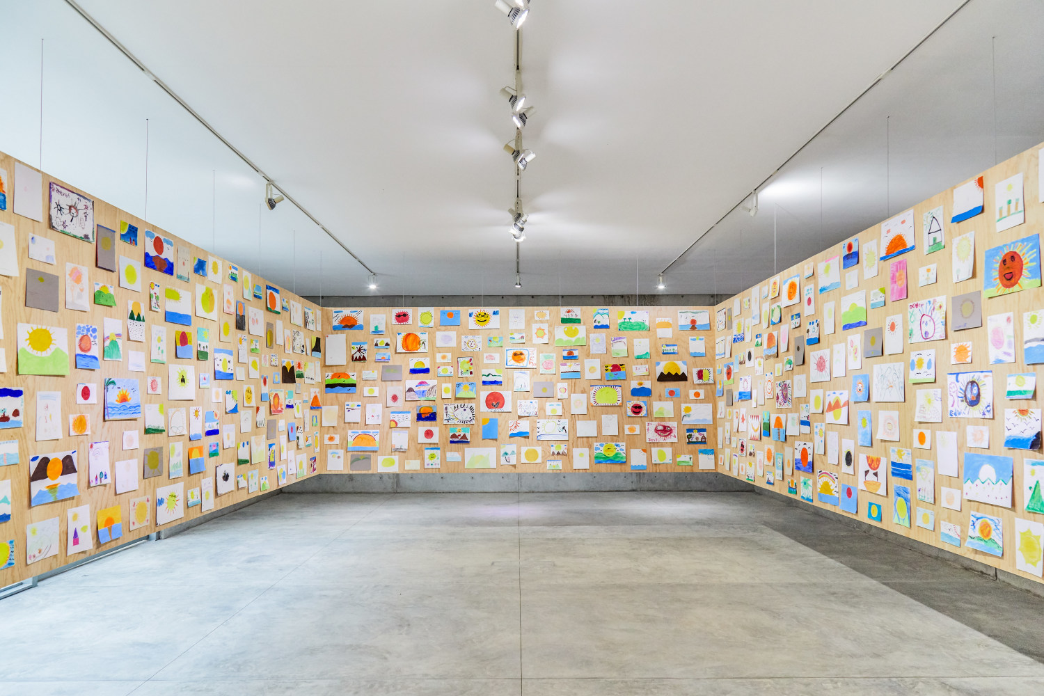 Installation view of work by Ugo Rondinone