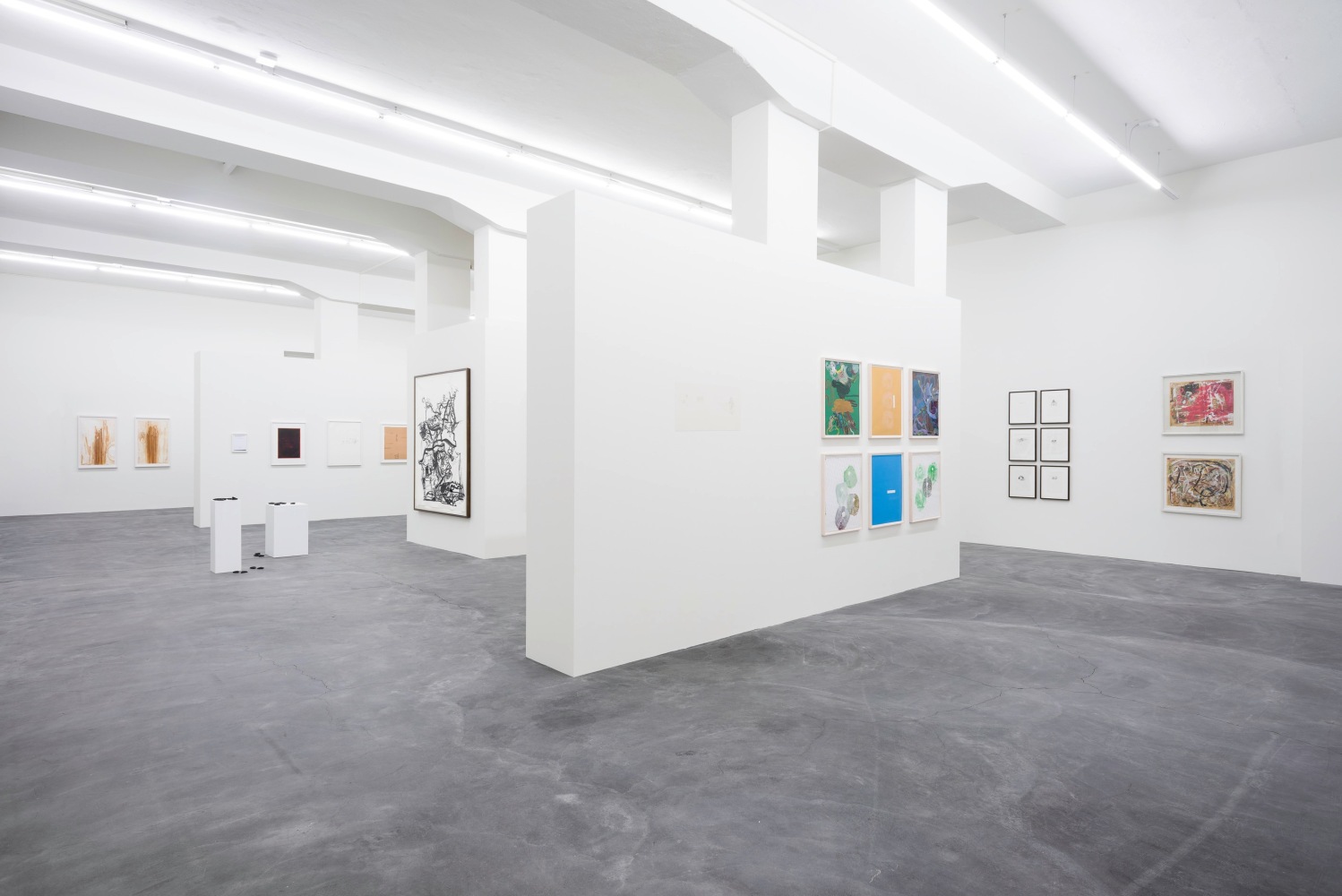 Installation view, Works on Paper, Galerie Eva Presenhuber, L&amp;ouml;wenbr&amp;auml;u Areal, Zurich, 2015