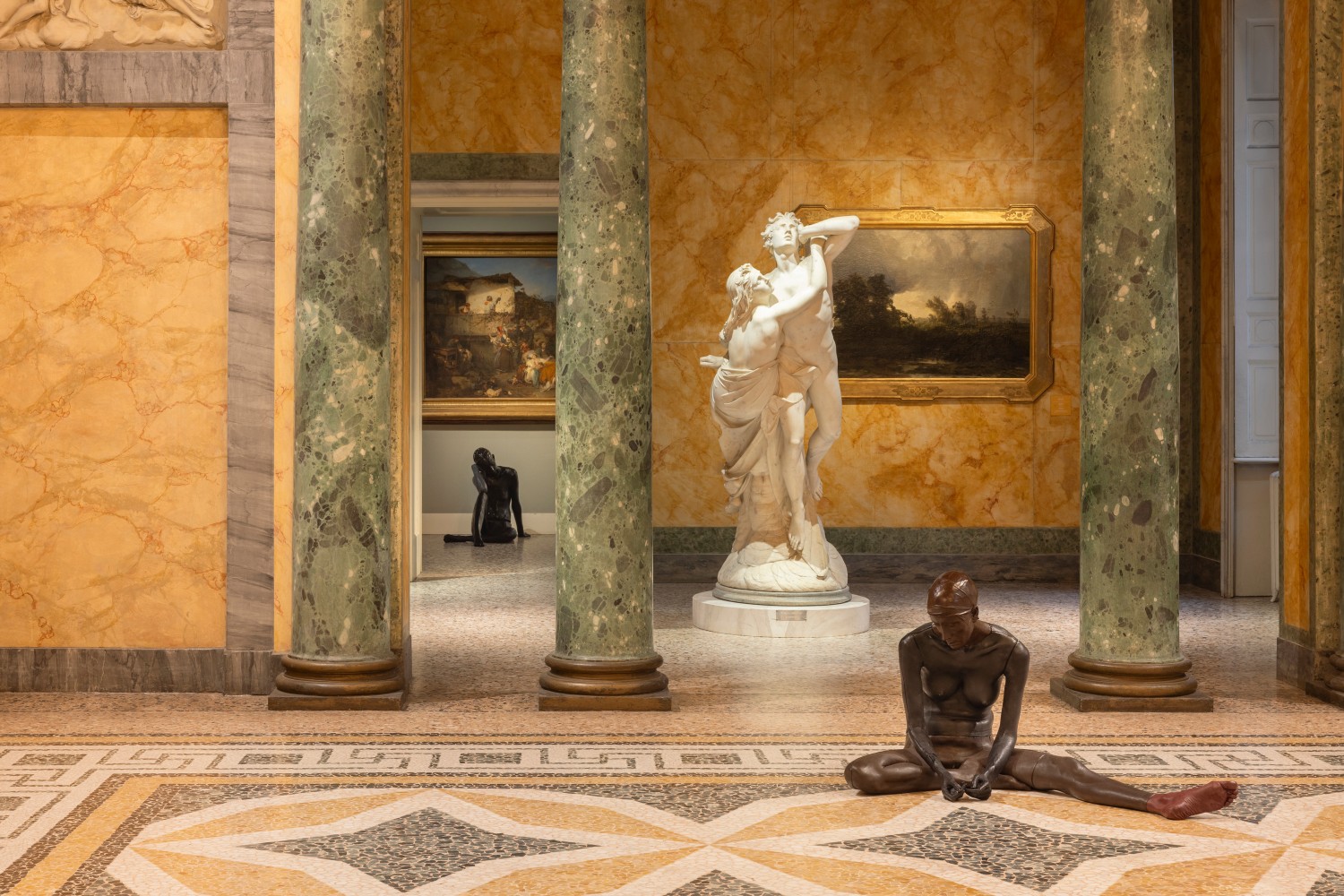 Installation view, Ugo Rondinone, terrone, Galleria d&amp;#39;Arte Moderna, Milan, 2025