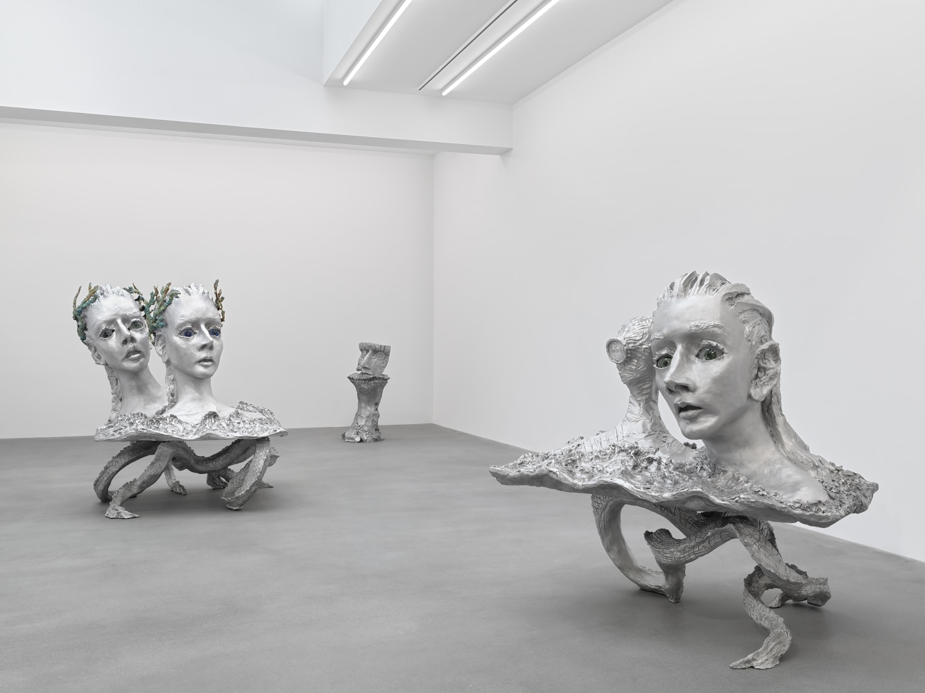 Installation view of sculptures by Jean-Marie Appriou