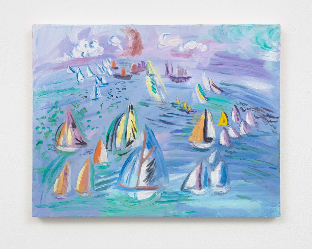 C&amp;ocirc;te d&amp;#39;Azur (by Raoul Dufy)

2022

Water soluble oil on canvas

35.5 x 45.5 x 2 cm / 14 x 18 x 7/8 in

&amp;copy; Karen Kilimnik