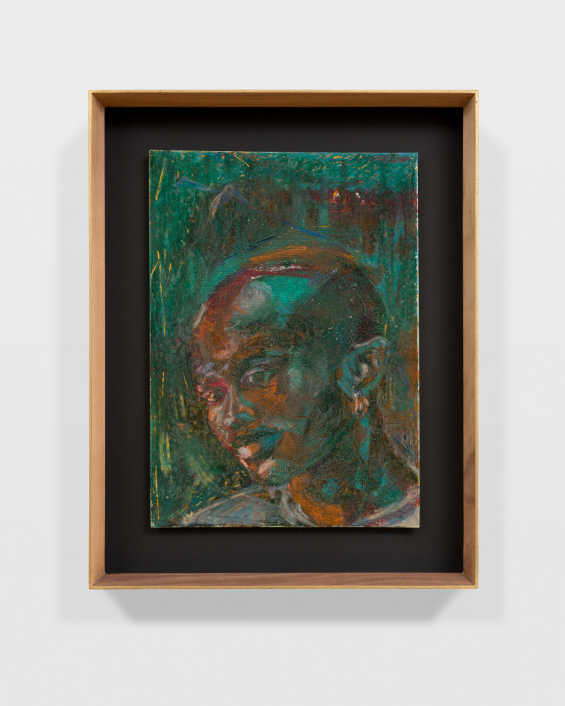 Lighting Study &amp;ndash; Mayibuye
2021
Oil stick and pastel on canvas board
Sheet 35 x 25 cm / 13 3/4 x 9 3/4 in
Frame 46 x 36 cm / 18 1/8 x 14 1/4 in
RUGA 50123