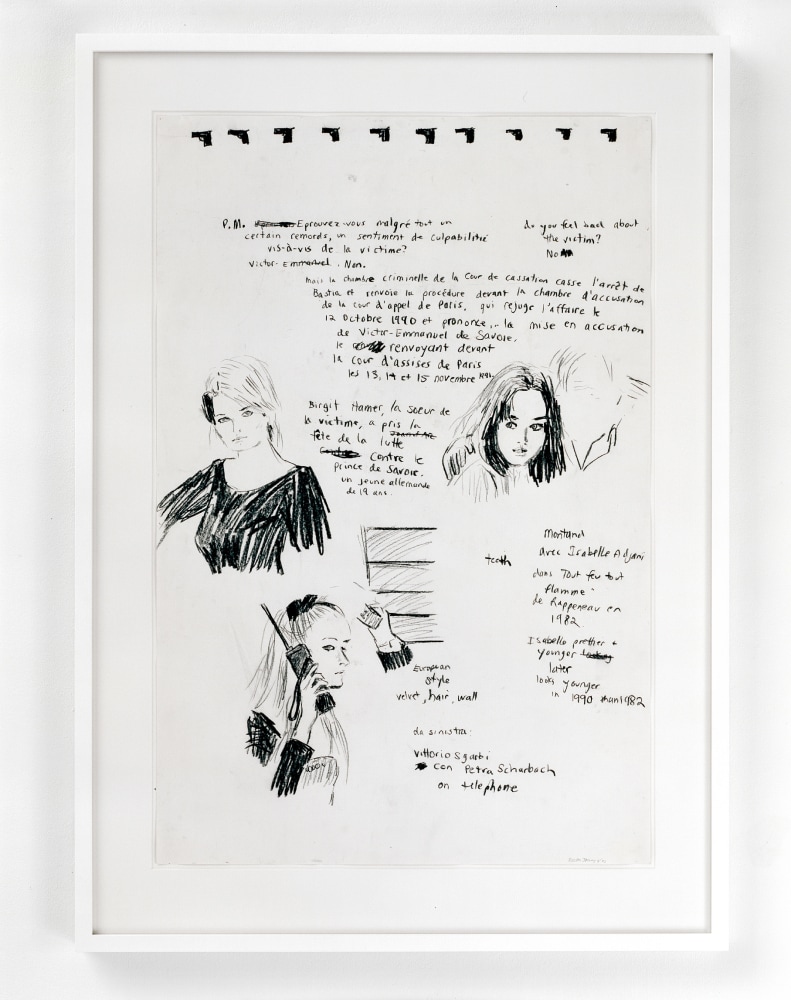 drawing by Karen Kilimnik