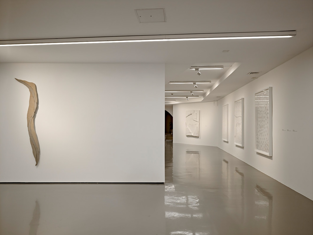 Installation view of works by Wyatt Kahn