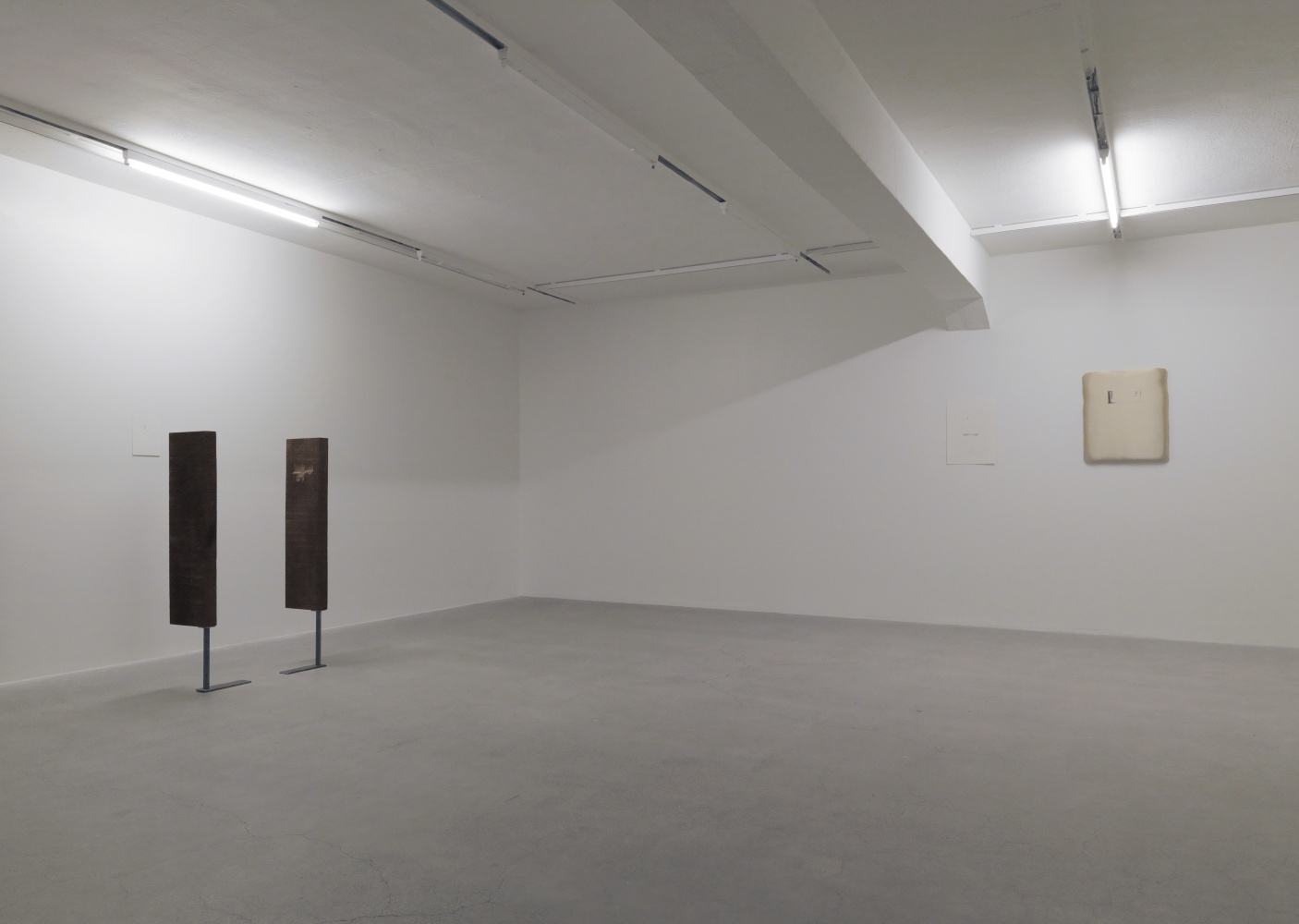 Installation view of Trisha Donnelly light and film installations